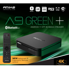 Amiko A9 GREEN+ PLUS 2GB + 16GB | DUAL BAND WiFi