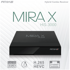 Amiko MIRA X HiS-3000 Combo - OTT IPTV + Satellite DVB-S2X + DVB-T/T2/C Fast Linux based Receiver