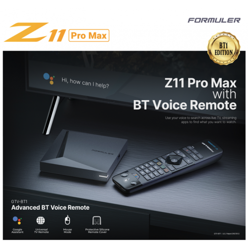 Formuler Z11 PRO MAX BT1 EDITION BLUETOOTH Mytvonline3 Android11 UK PLUG  32GB