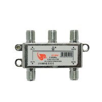 GT-Sat GT-SP41 4 Way Satellite Splitter 5-2400MHz DC Pass Suitable for Unicable