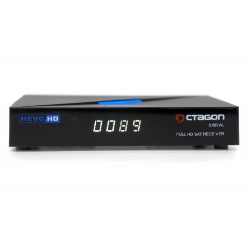 OCTAGON SX89 WL HD H.265 S2+IP HEVC Set-Top Box USB PVR Kartenleser 150Mbit WiFi Mediathek EasyMouse HDMI Web-Radio DVB-S2 Smart Sat TV Receiver Mediaplayer YouTube mit Sat Tuner 