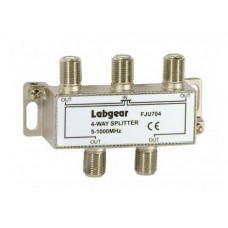 Labgear UHF 4-way Splitter 5-1000MHz DC Pass