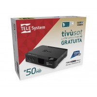 TivuSat Telesystem TS9018HEVC HD Decoder + FREE PRE-ACTIVATED Tivusat HD SmartCard