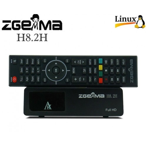 Hot sale!!! ZGEMMA H8.2H Satellite TV Receiver Linux Enigma2 Receptor  DVB-S2X+DVB-T2/C H2.65 1080P HD Digital Satellite Receiver