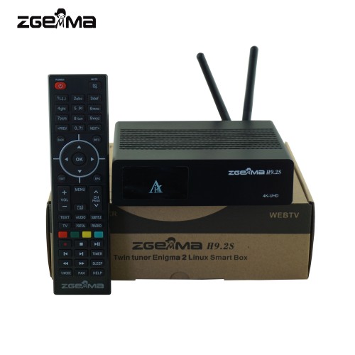 Zanza Zgemma H9S Wifi Enigma 2 IPTV Ultra HD 4K FTA UHD Stalker DVB S2X Récepteur satellite