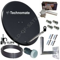 Technomate 80cm Motorised Solid Satellite Dish Pack
