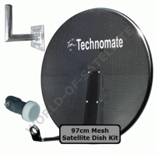 Technomate 97cm Mesh Satellite Dish Kit