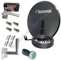 Technomate 80cm Motorised Mesh Satellite Dish Pack