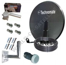 Technomate 80cm Motorised Mesh Satellite Dish Pack