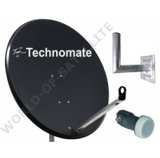 Technomate 80cm Solid Satellite Dish Kit