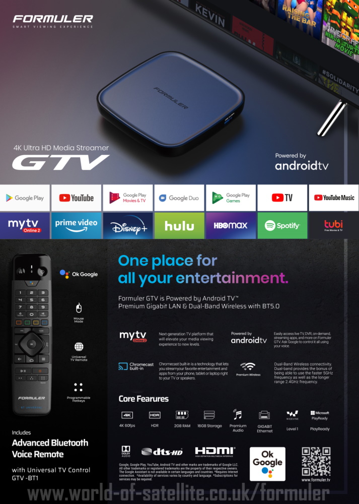 Formuler Z11 Pro Max w/ 2023: Google TV, Google Play Services